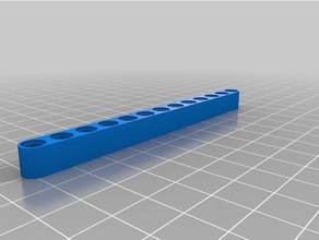 lego technic 13 agujeros juguetes de construcción personalizado 3d print model - Mito3D