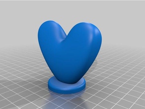 coeur en forme de jeton jouets & accessoires jeux 3d print model - Mito3D