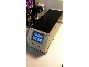 impresora electrónica de la fuente alimentación del recinto Impresora 3d las piezas carcasa prusa i3 smoothieboard 3d print model - Mito3D