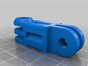 gopro braço curto de torção câmera personalizado 3d print model - Mito3D