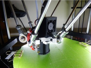 ventilador ducted modificação geeetech rostock g2s impressora Impressora 3d acessórios duto de dutos fã 3d print model - Mito3D