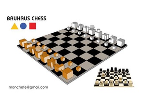 bauhaus chess 3d print model - Mito3D