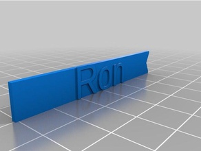 ron textadapter kundengebundene 3d print model - Mito3D
