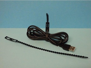 apretado el cable de serre c ble los gadgets soporte gestión cables 3d print model - Mito3D