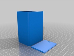 st caixa de cartão recipientes personalizado 3d print model - Mito3D