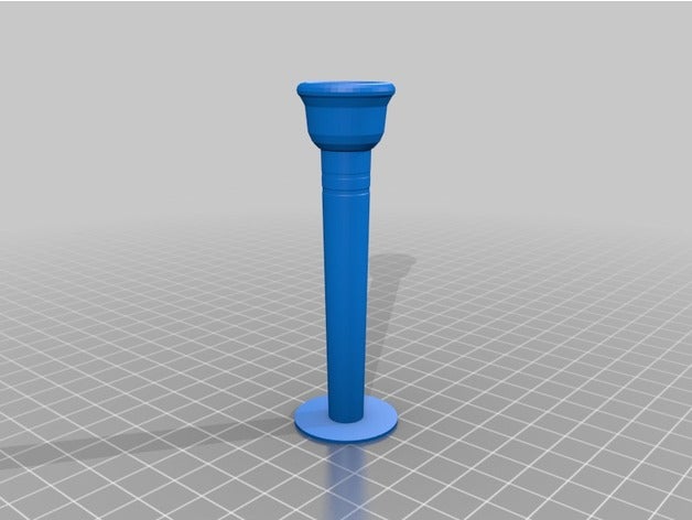 my customized parametric mouthpiece 21 music 3D print model - Mito3D