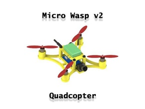 micro wasp v2 103mm quadcopter r c vehicles 0820 820 brushed drone dsm2 dsmx fpv frsky microwasp motor 3d print model - Mito3D