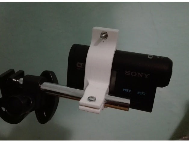 sony hdr-action-cam-Halter Kamera - Zubehör Kamera-Halterung gopro ActionCam beim 3D print model - Mito3D