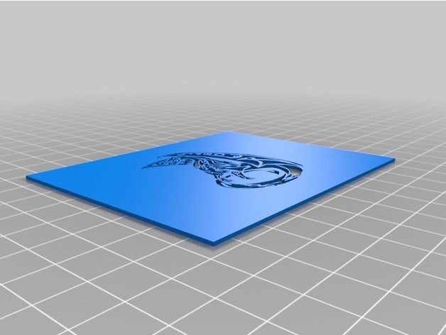 Stammes-Drache-Schablone Kunst-tools kundengebundene 3D print model - Mito3D