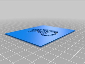 tribal dragon pochoir l'art des outils personnalisé 3d print model - Mito3D