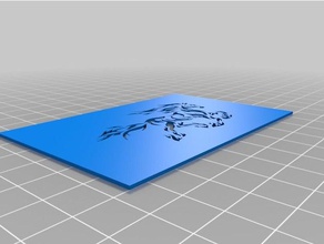 tribal caballo plantilla herramientas del arte personalizado 3d print model - Mito3D