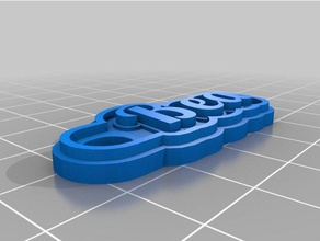 bea llaveros personalizado 3d print model - Mito3D