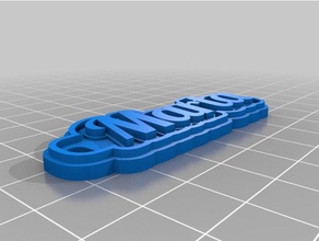 marta Schlüsselanhänger kundengebundene 3d print model - Mito3D