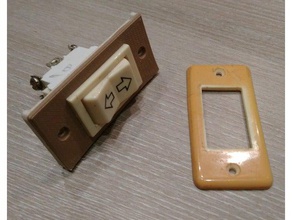 persiana placa do interruptor peças de substituição openscad substitução obturador tampa da parede cobre 3d print model - Mito3D