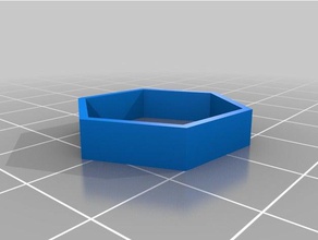 baja poli fantasía mesa hexadecimal de la cuadrícula ranuras fácil impresión juegos y juguetes 3d print model - Mito3D