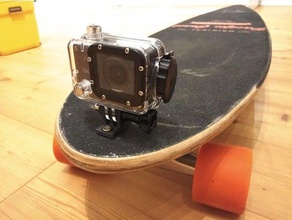skate support sport camera 3d print model - Mito3D