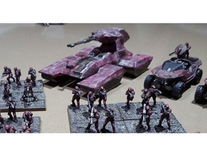 halo low-poly scorpion proxy games 15mm ground command hgc tabletop 3d print model - Mito3D