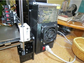 anet a8 güç kaynağı kapağı fan anahtarı soket monte edin 3d yazıcı parçaları yükseltme kapak 3d print model - Mito3D