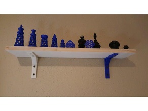 shelf corner brace lightweight objects organization 3d print model - Mito3D