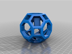 my customized convex polyhedra - truncated cuboctahedron math art 3d print model - Mito3D