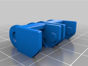 kablo zinciri demiryolu wanhao teksir i3 monoprice seçin v2 3d yazıcı aksesuarları 3d print model - Mito3D