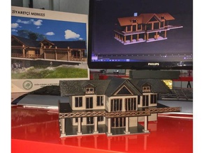 farm-Haus Gebäude & Strukturen 3dprinter 3dprinting farm home Haus Haushalt Modell mount Struktur 3d print model - Mito3D