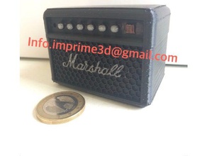 marshall amplifikatör mini kutu müzik kutusu gitar minyatür Minyatürler 3d print model - Mito3D