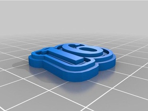 no hole 16 keychains customized 3d print model - Mito3D