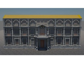 fachada cl sica classica facciata edifici e strutture 3d print model - Mito3D