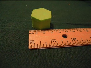 hexagonal caixa de 28mm recipientes a recipiente artesanato personalizado hexágono com tampa peças pequenas armazenamento storgage 3d print model - Mito3D