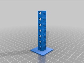 mi personalizados temp de calibración la torre pla La impresión en 3d las pruebas personalizado 3d print model - Mito3D