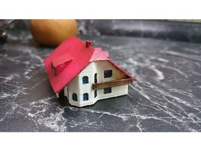 german house buildings & structures 1 87 brick building germany miniature model train village 3d print model - Mito3D
