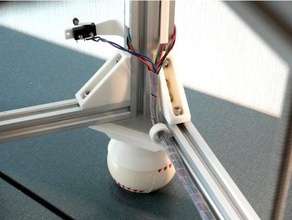 topu ayak d-bot 3d yazıcı parçaları çekirdek xy j-bot v-yuvası vslot 3d print model - Mito3D