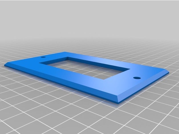 decora wallplate in realtà si adatta parti di ricambio 3D print model - Mito3D