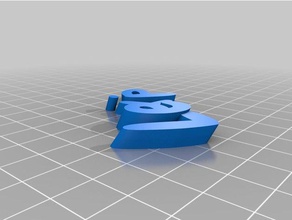 özelleştirilmiş iamburny benim metin - isim Anahtarlık keyfob organizasyon 3d print model - Mito3D