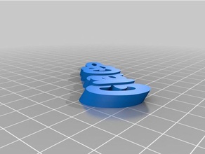 özelleştirilmiş iamburny benim metin - isim Anahtarlık keyfob organizasyon 3d print model - Mito3D