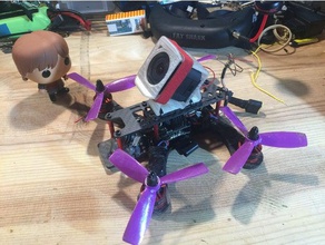 gopro session rapide sale quadcopter de montage r c véhicules support caméra drone course fpv racer ob1 quadricoptère skyhero 3d print model - Mito3D