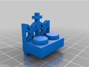 crester 2x1 con exinios construction toys exin castillos 3d print model - Mito3D