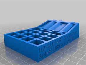 mini triple pocket buraco gabarito as ferramentas 3d print model - Mito3D
