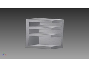porte-papier diviseur de l'organisation 3d print model - Mito3D