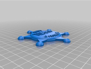personalizado de distintivo xerife, tommy adereços 3d print model - Mito3D