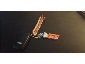 audi tt trousseau de clés l'automobile la chaîne un télécommande 3d print model - Mito3D
