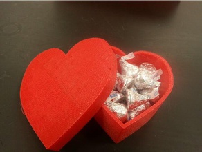 heart shaped box project containers gift lid love mothers day valentine valentines gifts 3d print model - Mito3D