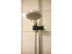 porte de douche 25mm tube la salle bains accessoires pomme showerholder 3d print model - Mito3D