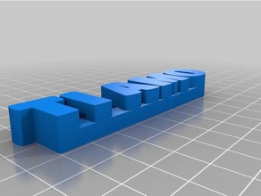 mi texto personalizado de almacenamiento las esculturas 3d print model - Mito3D