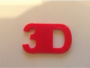 3d-Schlüsselanhänger Schlüsselanhänger 3d-drucken Beispiel print keychain 3d print model - Mito3D