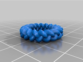 customized braided openscad ring us size 6 fn 15 jewelry 3d print model - Mito3D