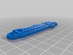 claudia keychain keychains customized 3d print model - Mito3D