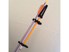 six arrows holder sport & outdoors archery bow arrow 3d print model - Mito3D