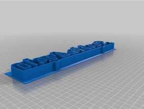 sophie arpin cortador de cookie cozinha e sala jantar personalizado 3d print model - Mito3D